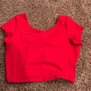 red crop top